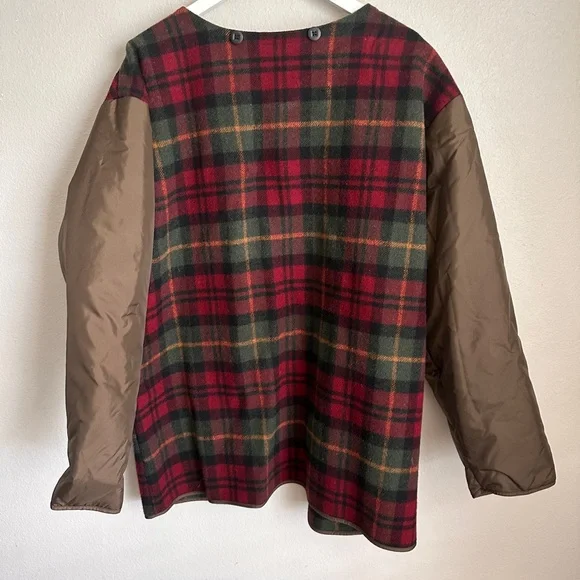 Vintage LL Bean Barn Coat Oversized Chore Jacket Detachable Wool Lined XL Tall - Picture 14 of 16